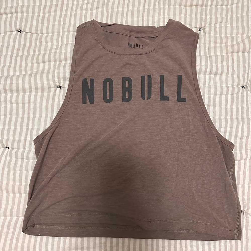 Brown nobull muscle tank